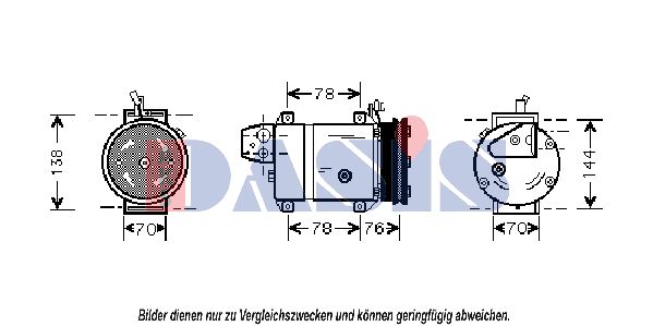 AKS DASIS Kompressor,kliimaseade 851576N